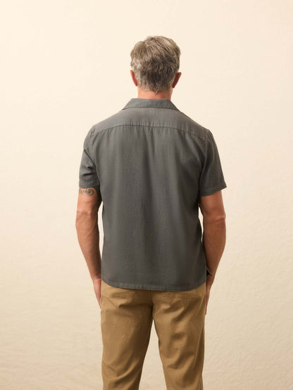 Short-Sleeve Hemp Blend Shirt - Washed Charcoal