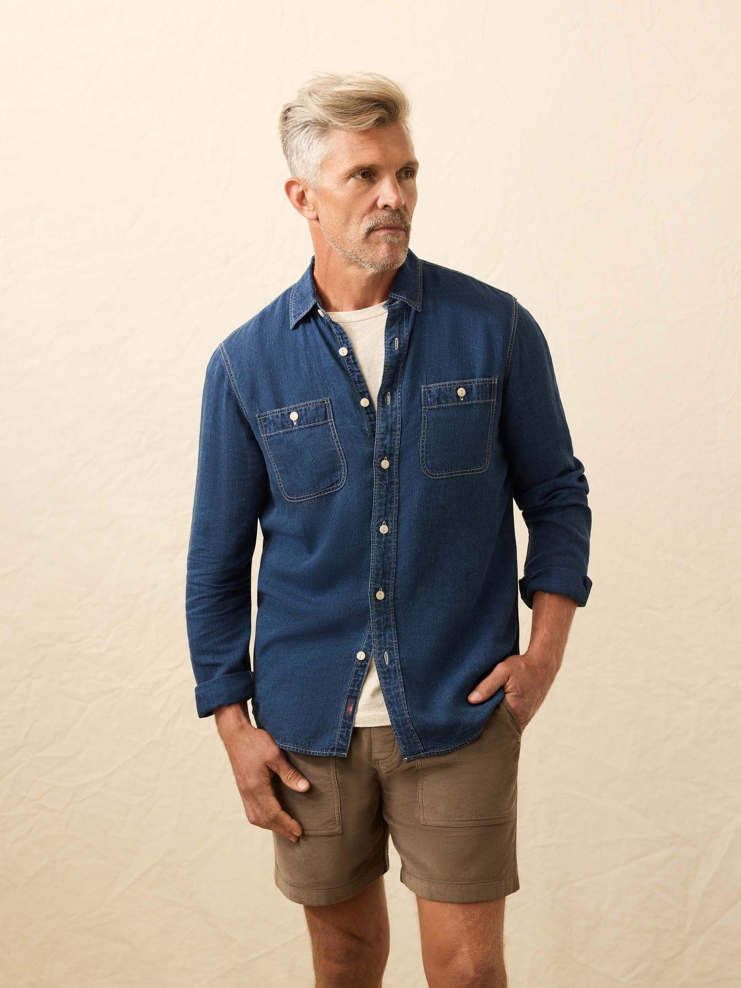 Tried & True Chambray Workshirt - Night Lagoon Wash