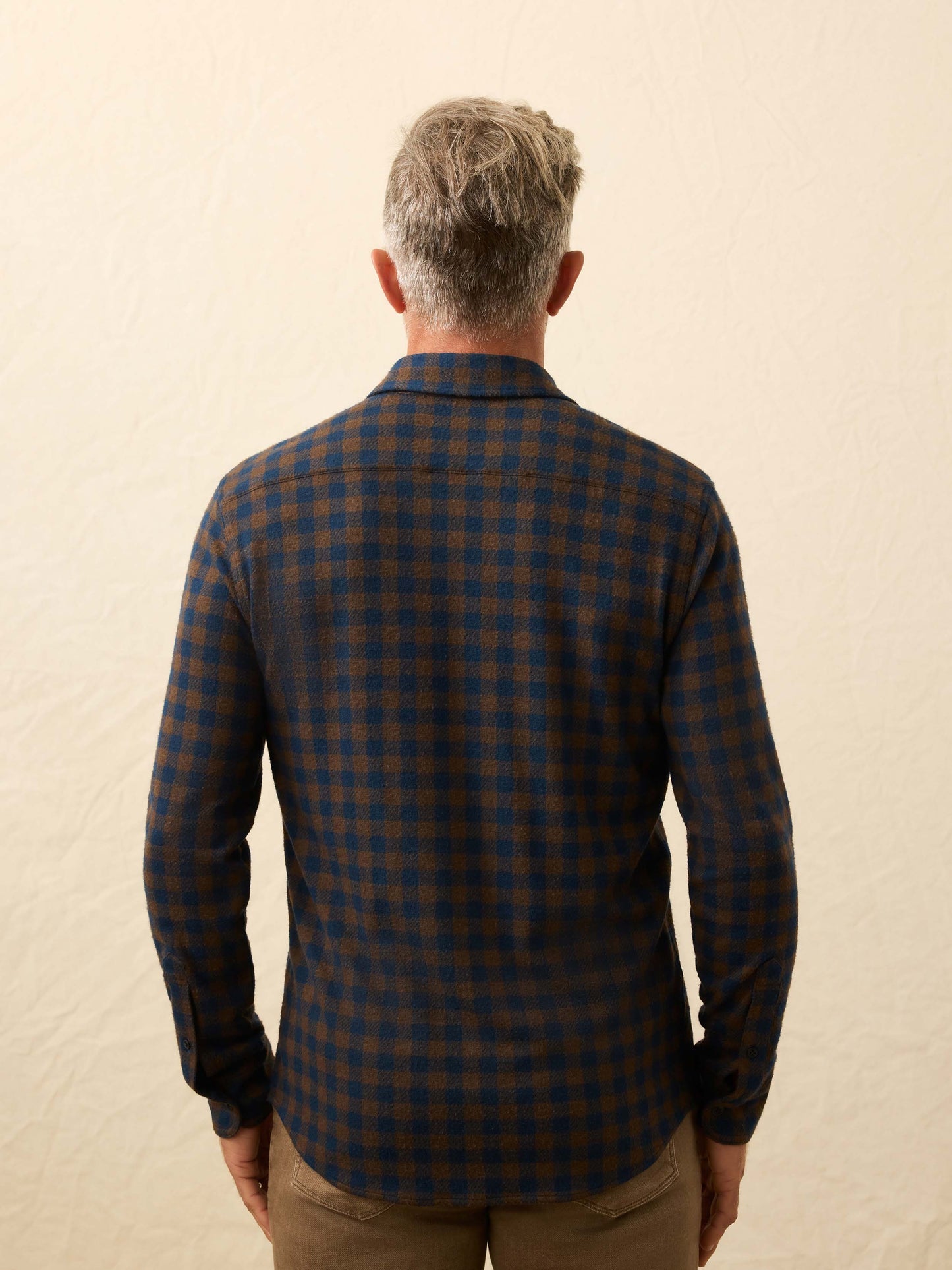 Legend™ Sweater Shirt - Navy Woodland Check