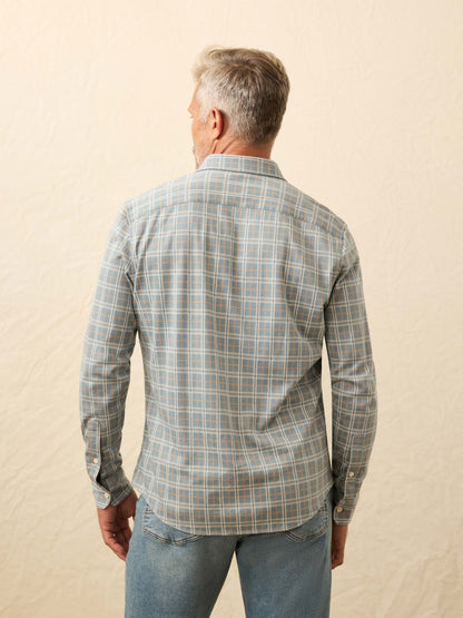 Coastline Knit Shirt - Autumn Storm Plaid