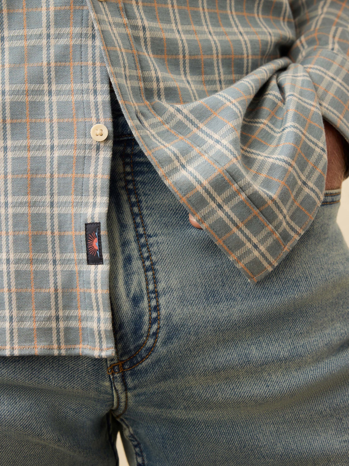 Coastline Knit Shirt - Autumn Storm Plaid