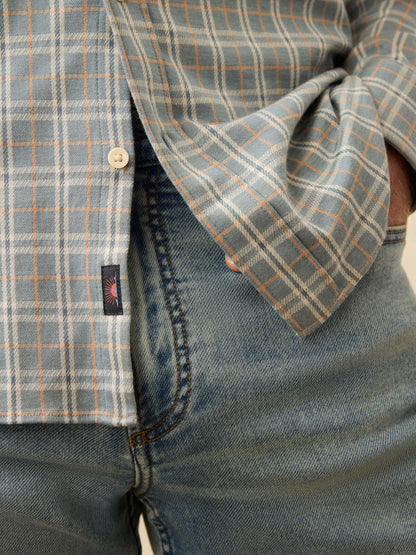 Coastline Knit Shirt - Autumn Storm Plaid