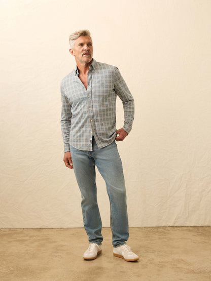 Coastline Knit Shirt - Autumn Storm Plaid