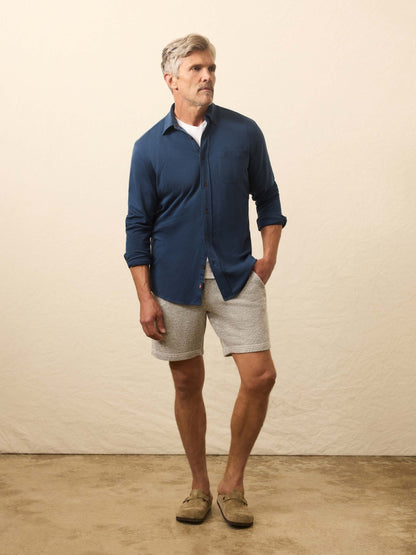 Coastline Knit Shirt - Blue Nights