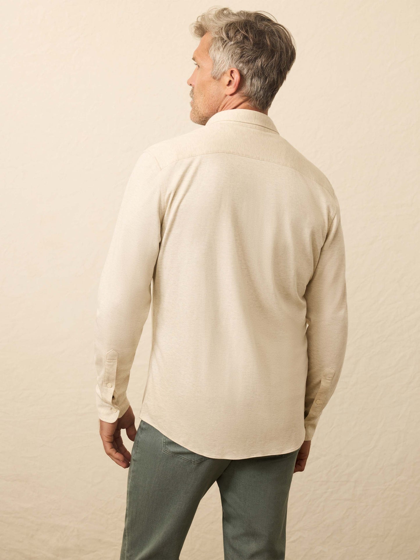 Coastline Knit Shirt - Oatmeal Twill