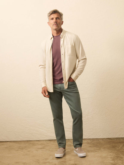 Coastline Knit Shirt - Oatmeal Twill