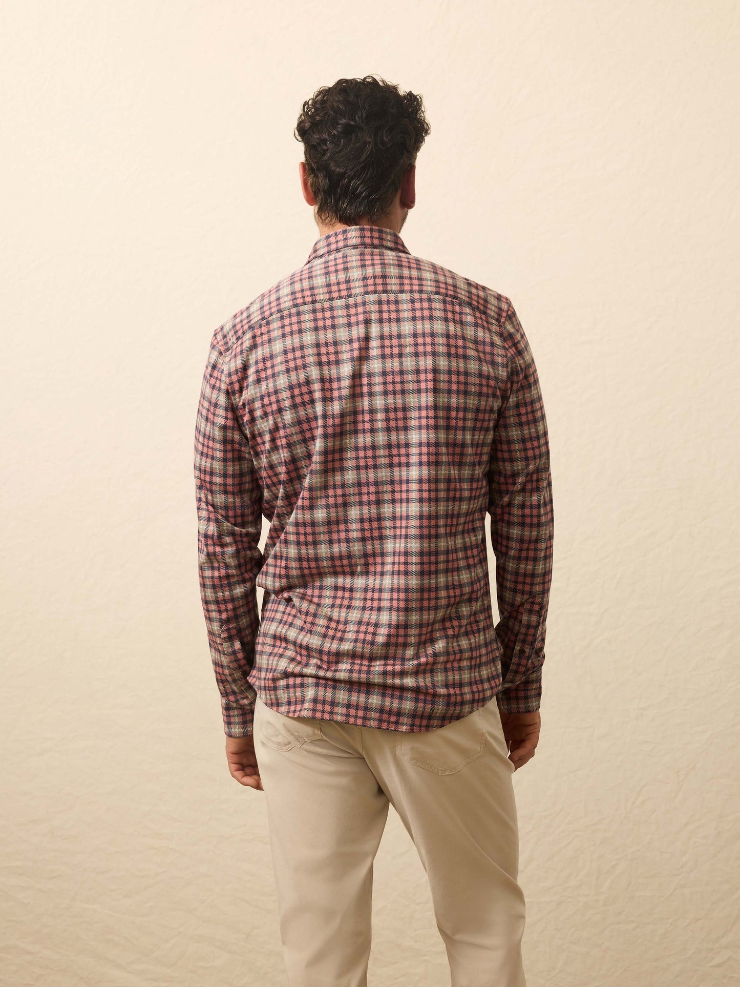 Coastline Knit Shirt - Redstone Forest Plaid