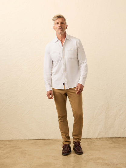 Field Knit Shirt - Pure White