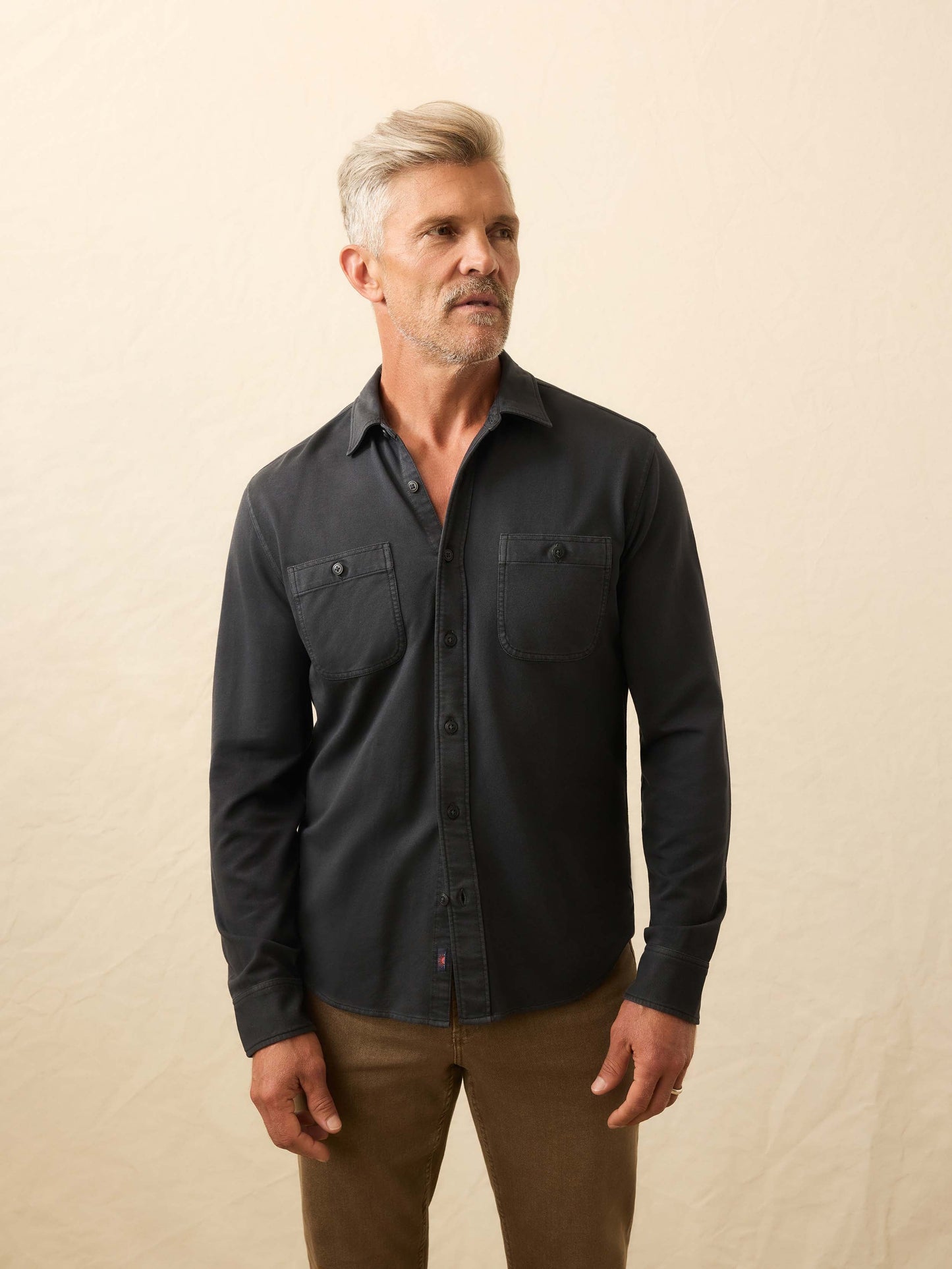 Field Knit Shirt - Washed Charcoal