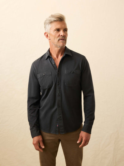 Field Knit Shirt - Washed Charcoal