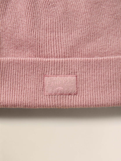 Faherty Essential Beanie - Misty Rose