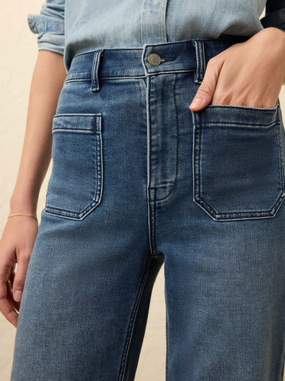 Stretch Terry Patch Pocket Pant - Riverton Wash