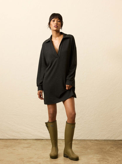 Legend™ Sweater Hudson Dress - Heathered Black Twill