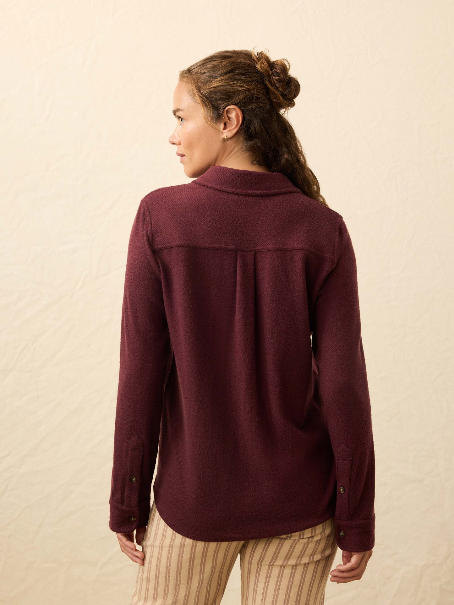 Legend™ Sweater Shirt - Burgundy Twill