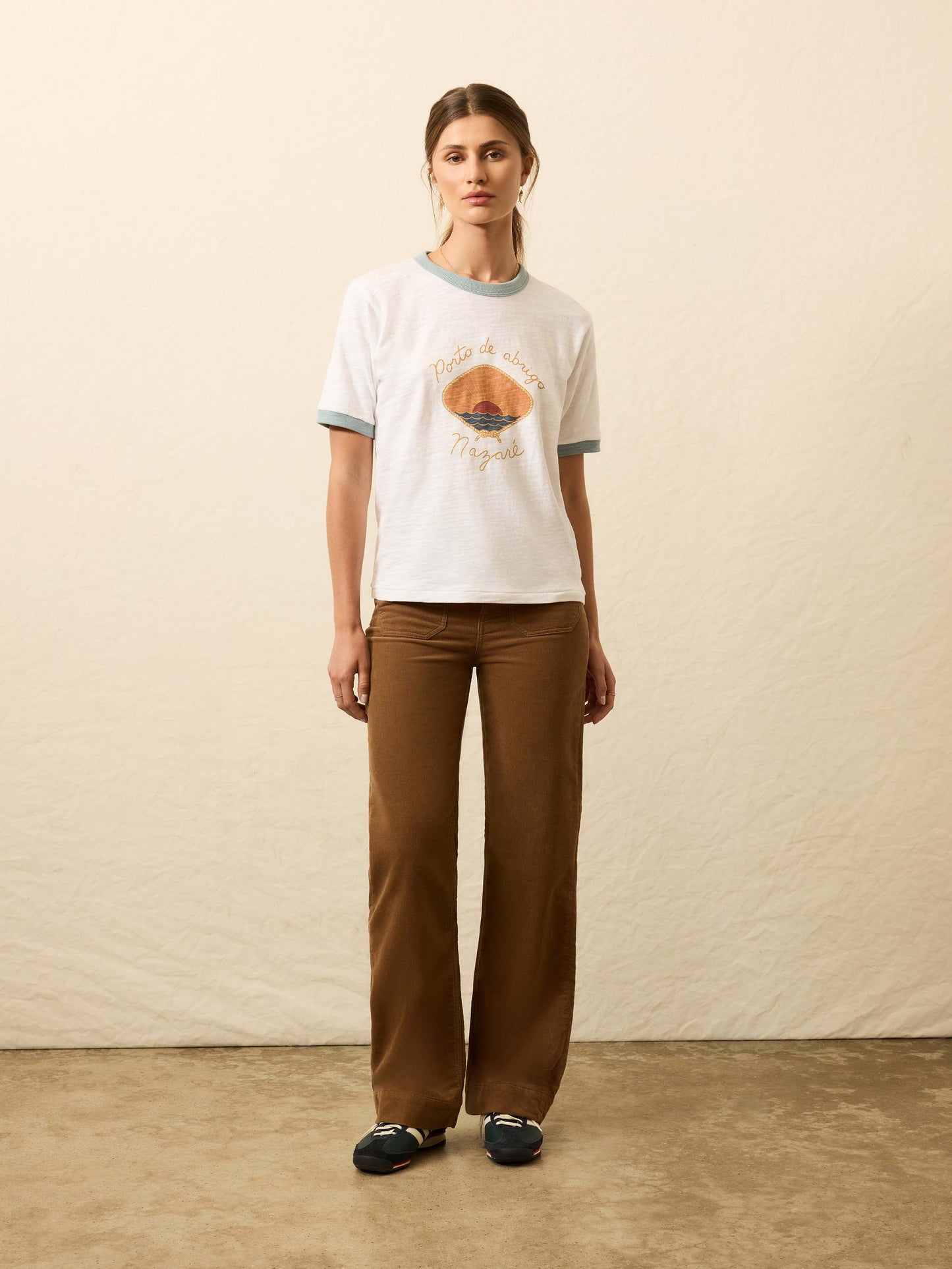 Sunwashed Slub Camp Tee - Nazare