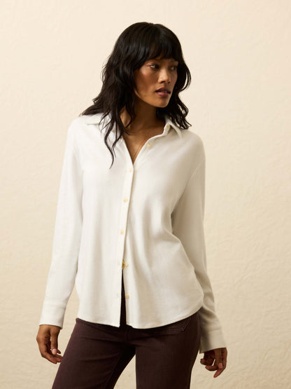 Legend™ Classic Sweater Shirt - Pure White Twill