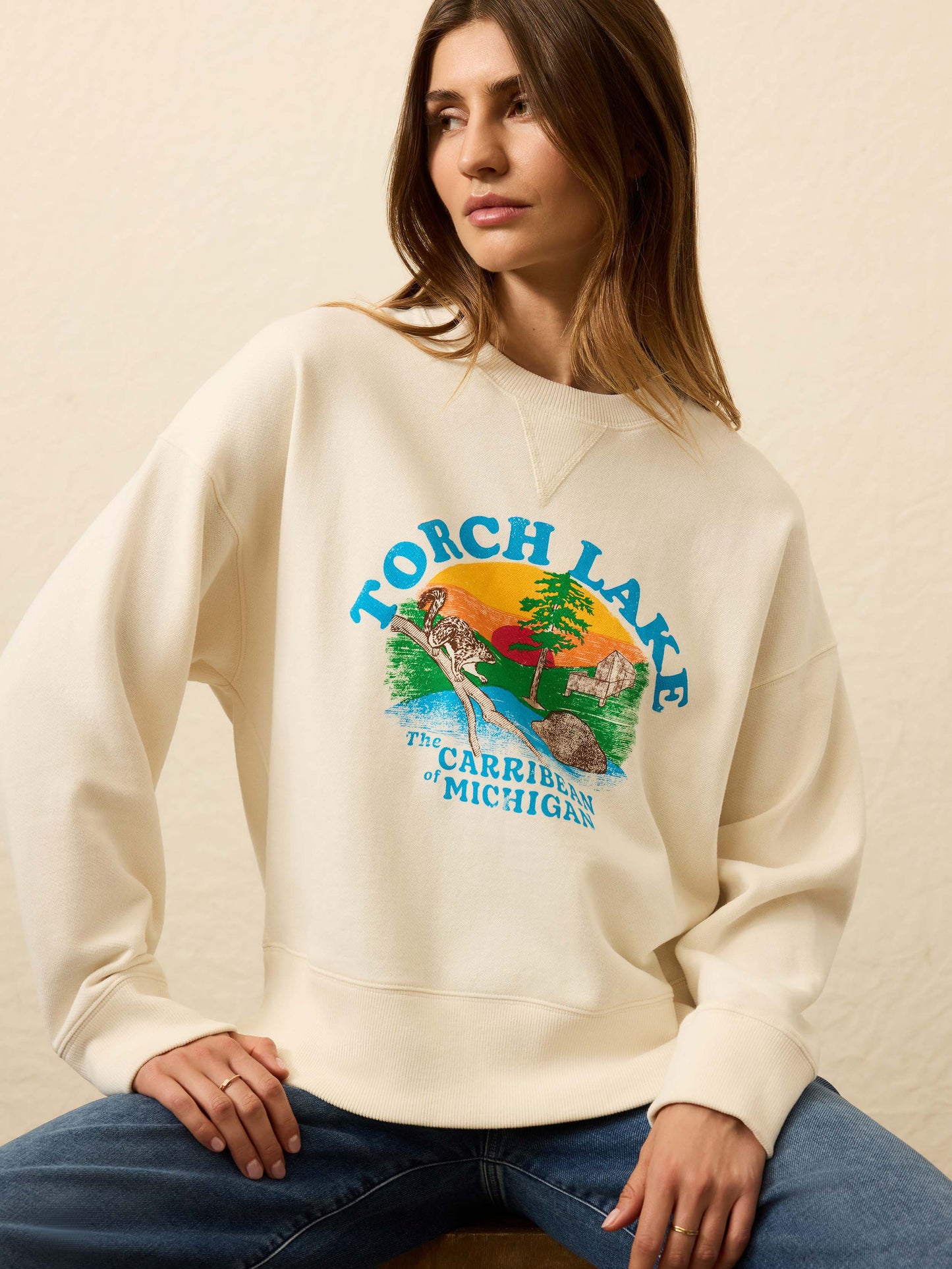 High Standard Fleece Vintage Crewneck - Cabo Blanco