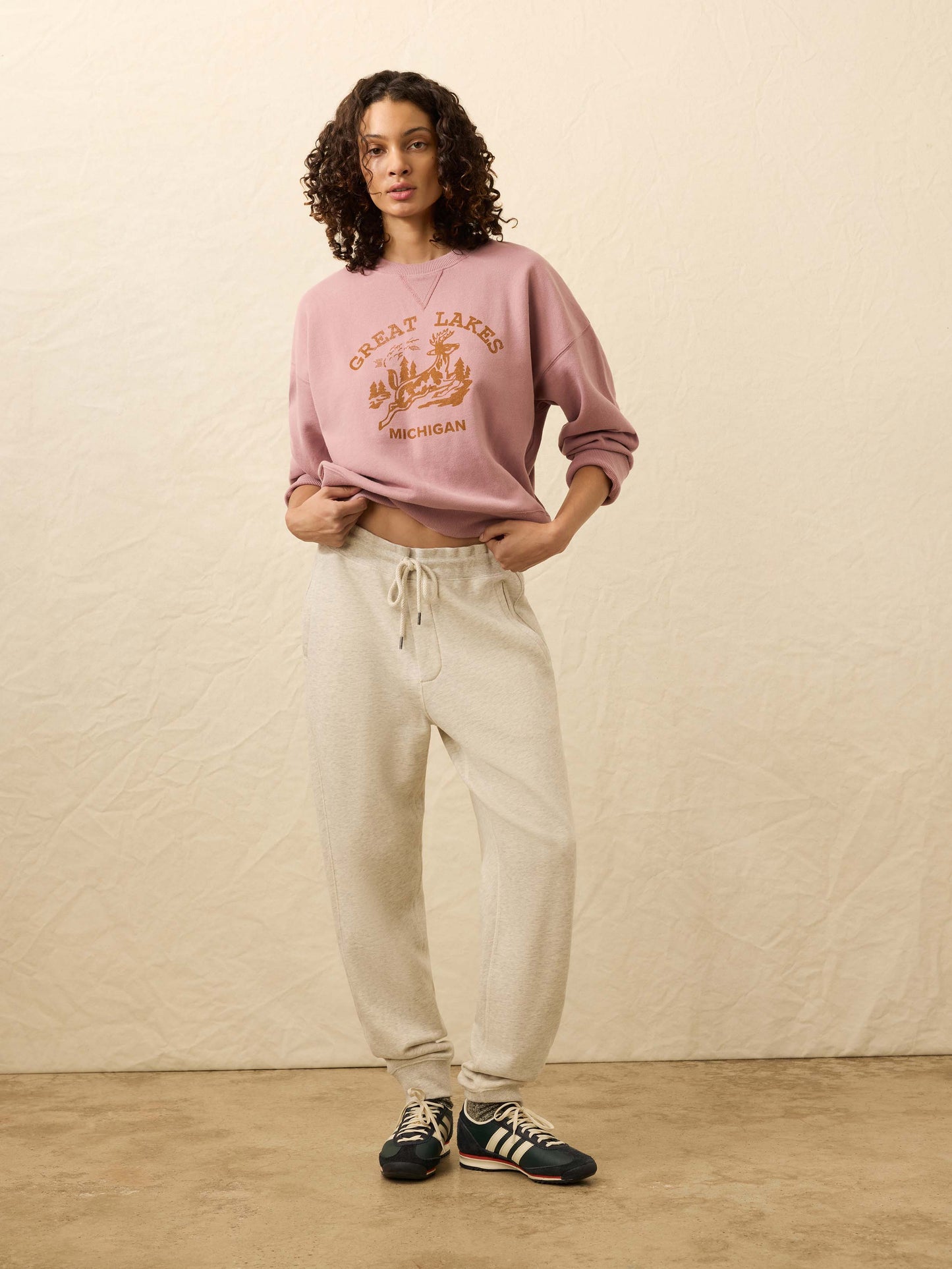 High Standard Fleece Vintage Crewneck - Nostalgia Rose