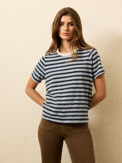 Sunwashed Essential Tee - Harbor Haze Stripe