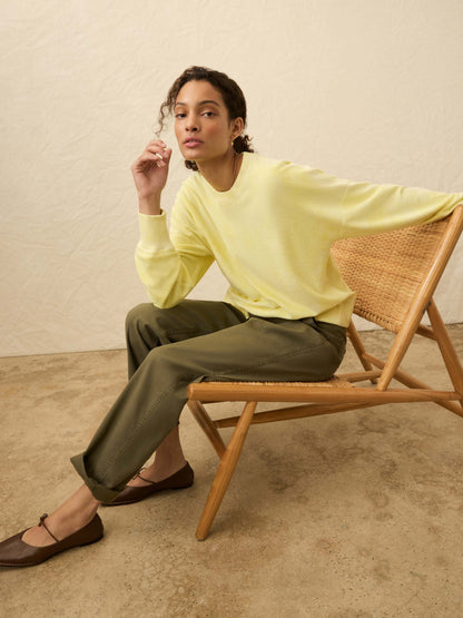 High Tide Terry Crew - Limelight Tie Dye