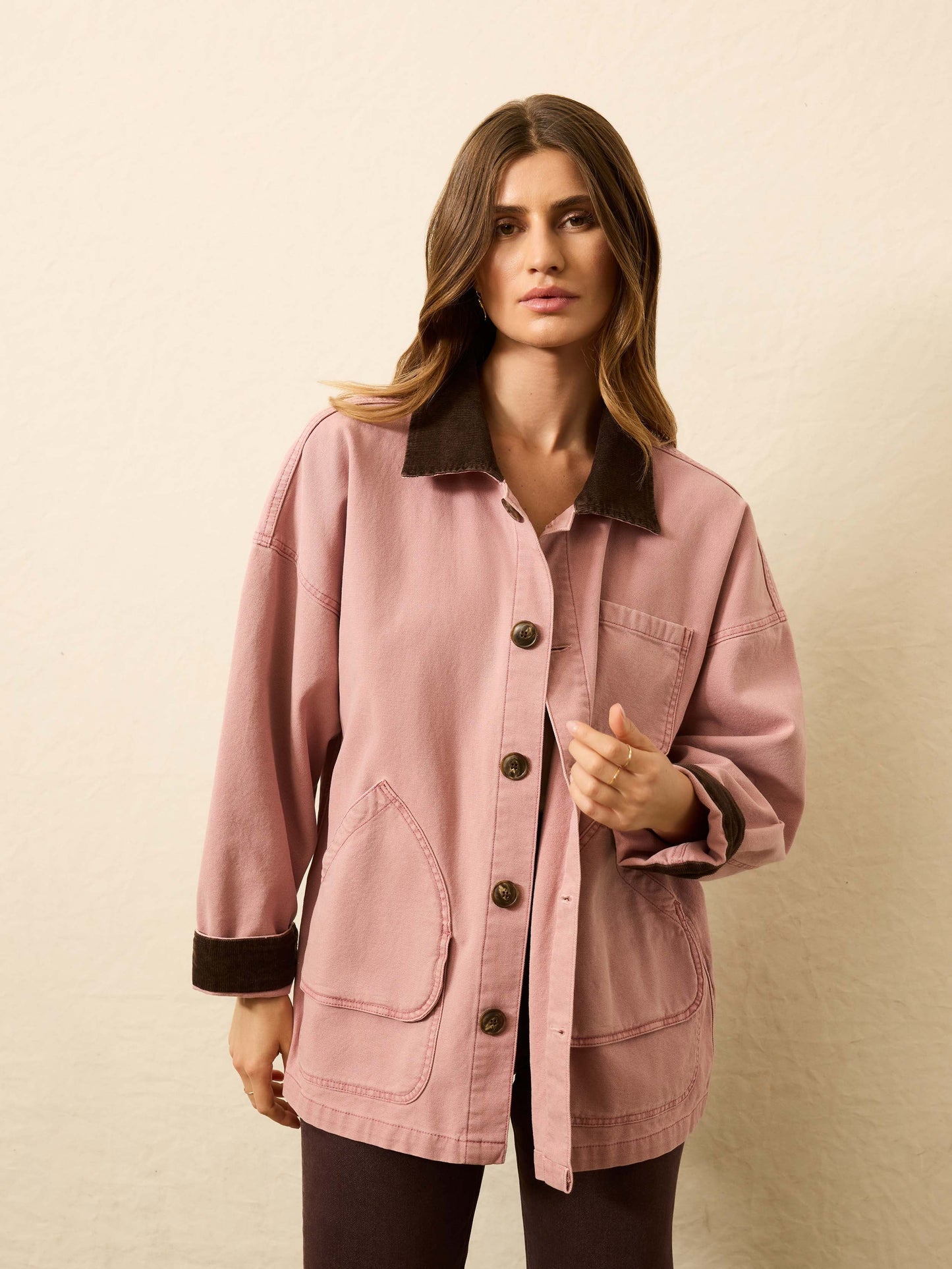 Sunwashed Canvas Barn Jacket - Nostalgia Rose