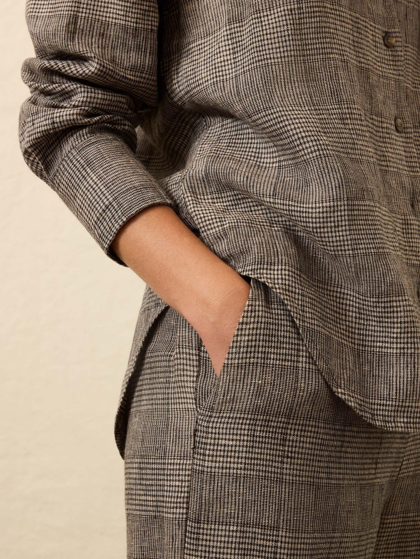 Laidback Linen Relaxed Shirt - Overlook Plaid