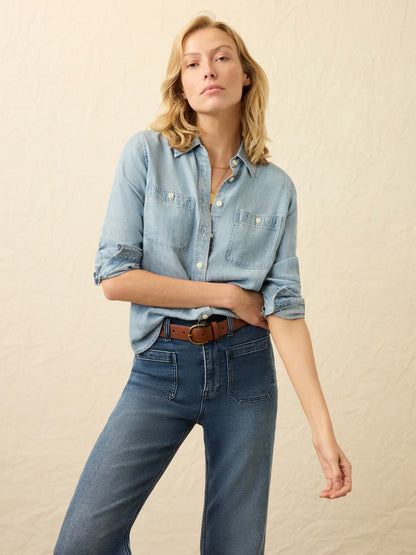 Tried & True Chambray Shirt - Mid Wash