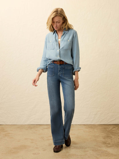 Tried & True Chambray Shirt - Mid Wash