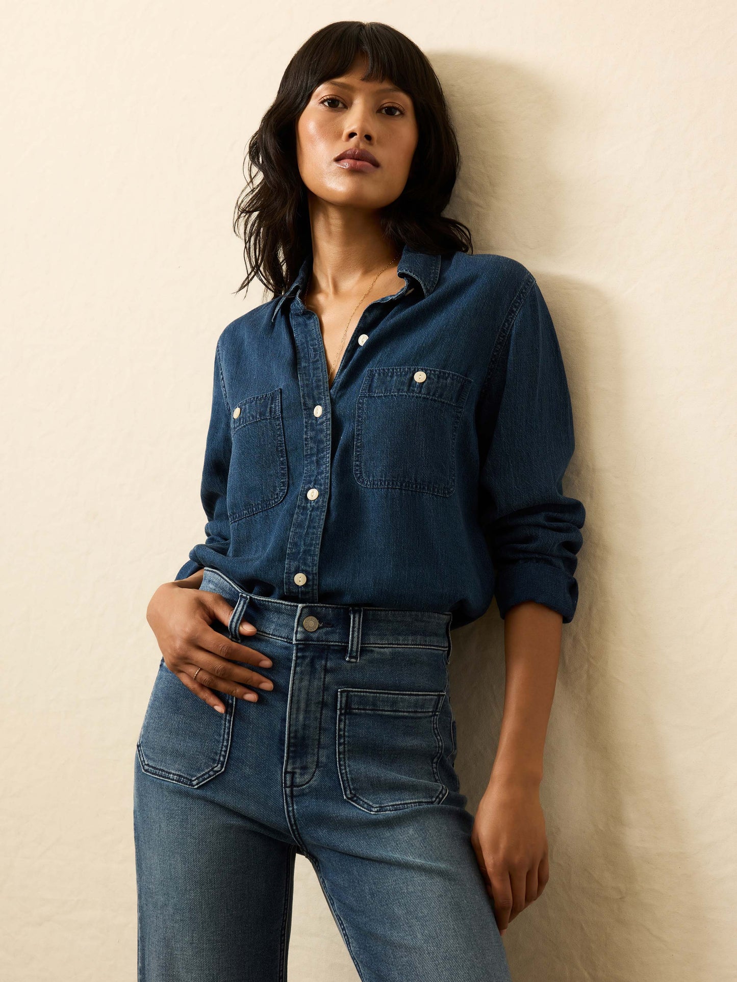 Tried & True Chambray Shirt - Night Lagoon Wash