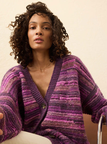 Cliffwalk Cardigan - Rose Dye Vines