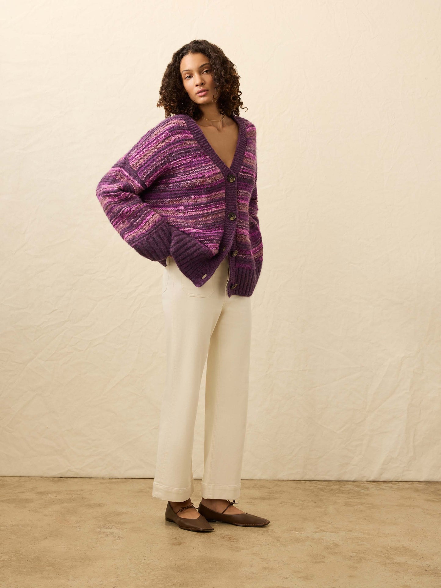 Cliffwalk Cardigan - Rose Dye Vines