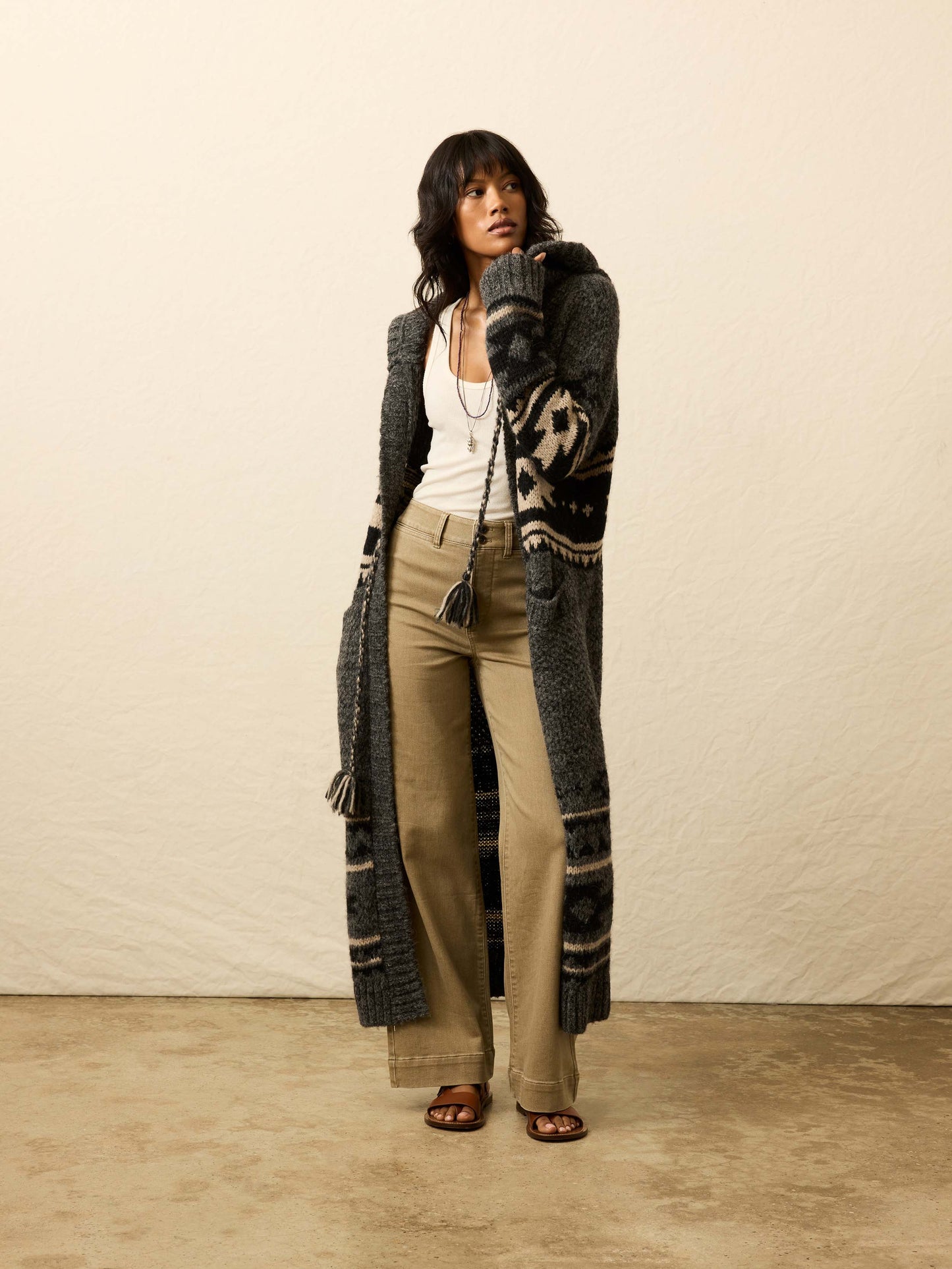 Steven Paul Judd Chahtah Hooded Duster - Charcoal Chahtah