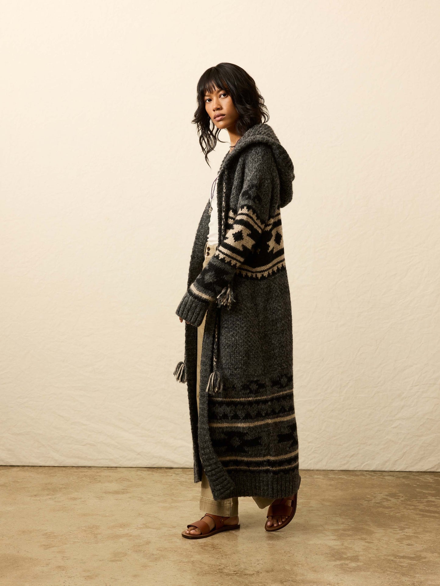 Steven Paul Judd Chahtah Hooded Duster - Charcoal Chahtah