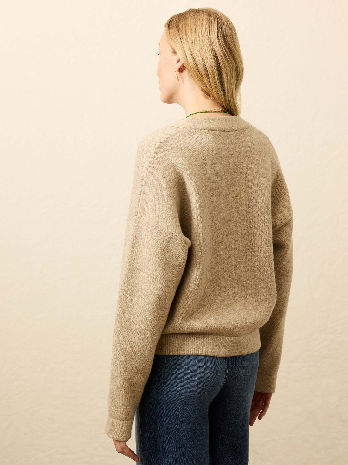 Jackson V-Neck Popover - Oatmeal Heather