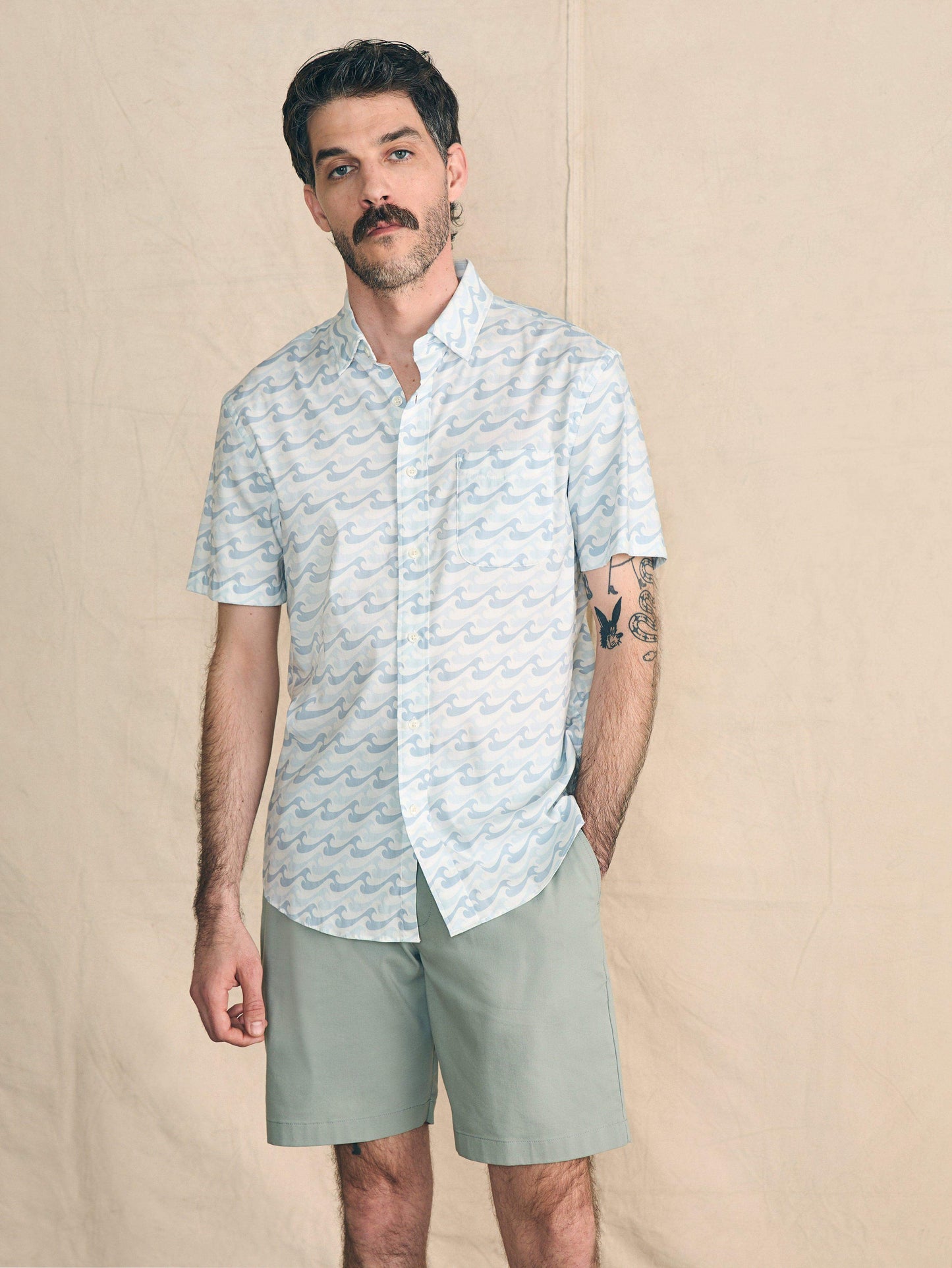 Movement™ Short-Sleeve Shirt - Ivory Endless Peaks