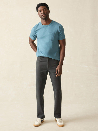 Stretch Terry 5-Pocket Athletic Fit - Onyx Black