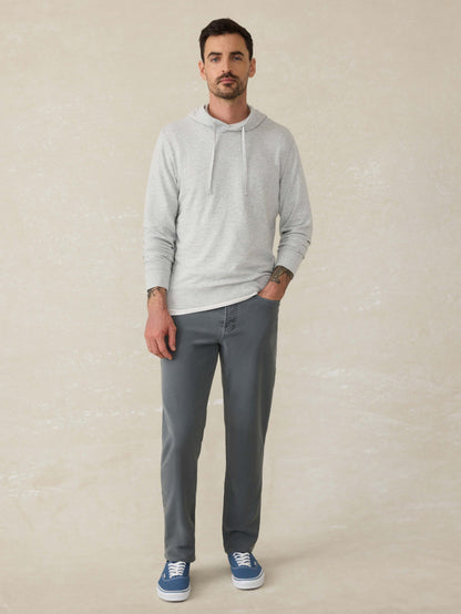 Stretch Terry 5-Pocket Athletic Fit Pant - Slate