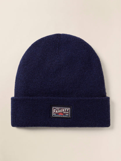 Faherty Logo Beanie - Navy