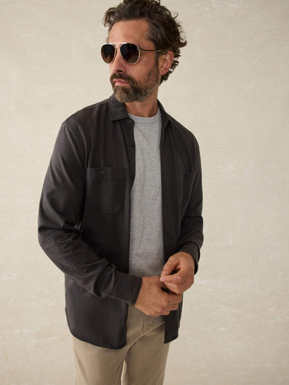 Sunwashed Knit Shirt - Washed Black