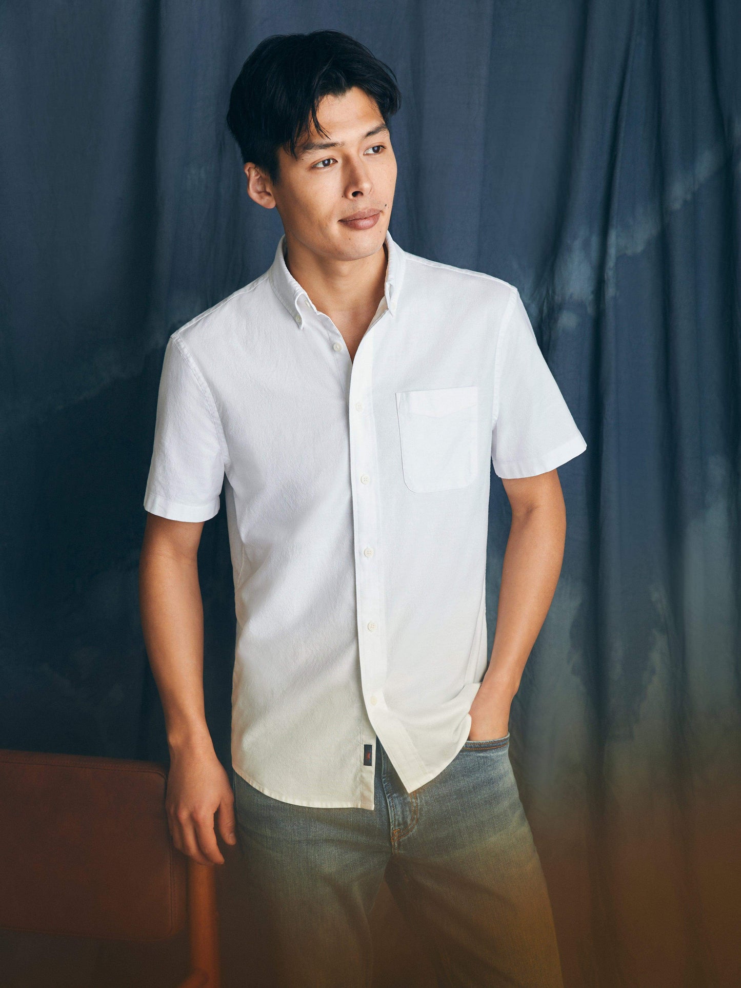 Short-Sleeve Supima Oxford Shirt - Pure White