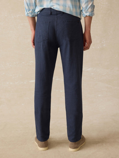 Movement™ Linen 5-Pocket Pant - Deep Sea Navy