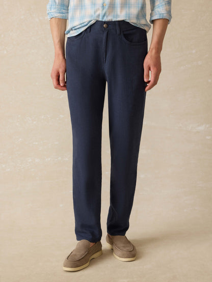 Movement™ Linen 5-Pocket Pant - Deep Sea Navy
