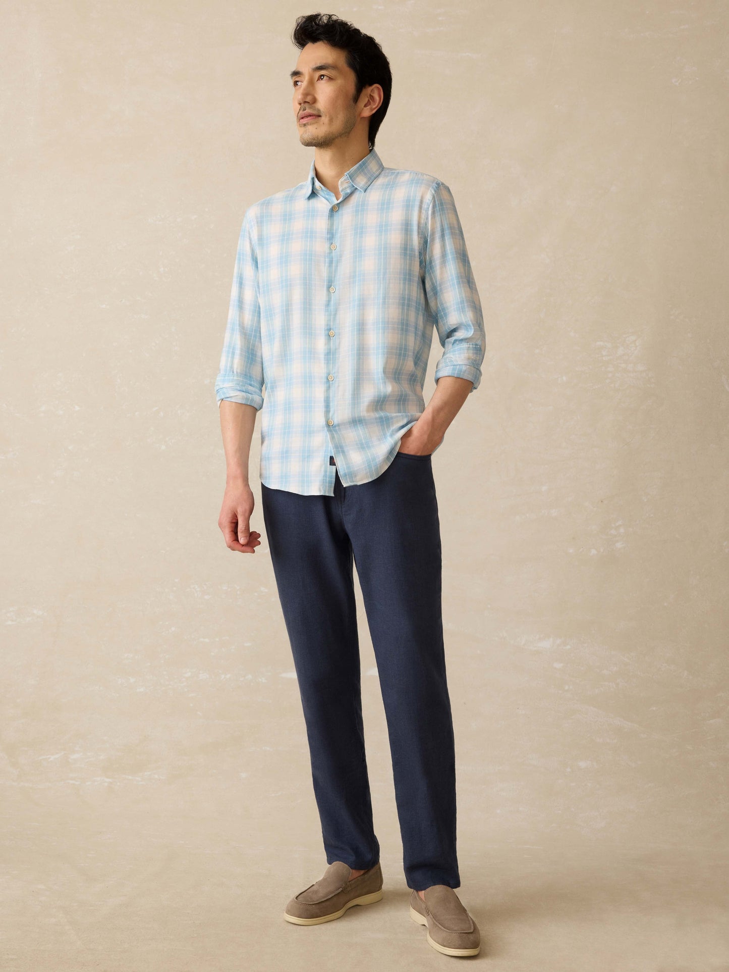 Movement™ Linen 5-Pocket Pant - Deep Sea Navy