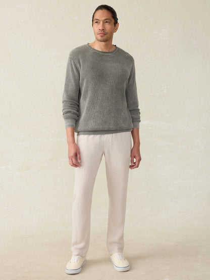 Linen Drawstring Pant - Weathered Sand