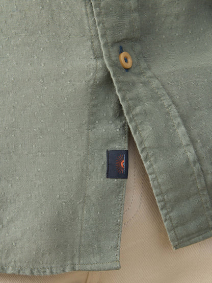Laguna Linen Shirt - Fairfield Dobby
