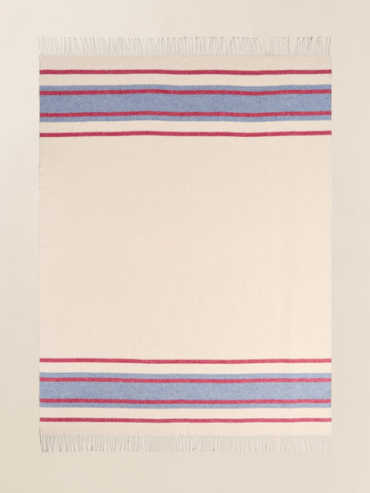 Brushed Recycled Cotton Blanket - Thompson Stripe