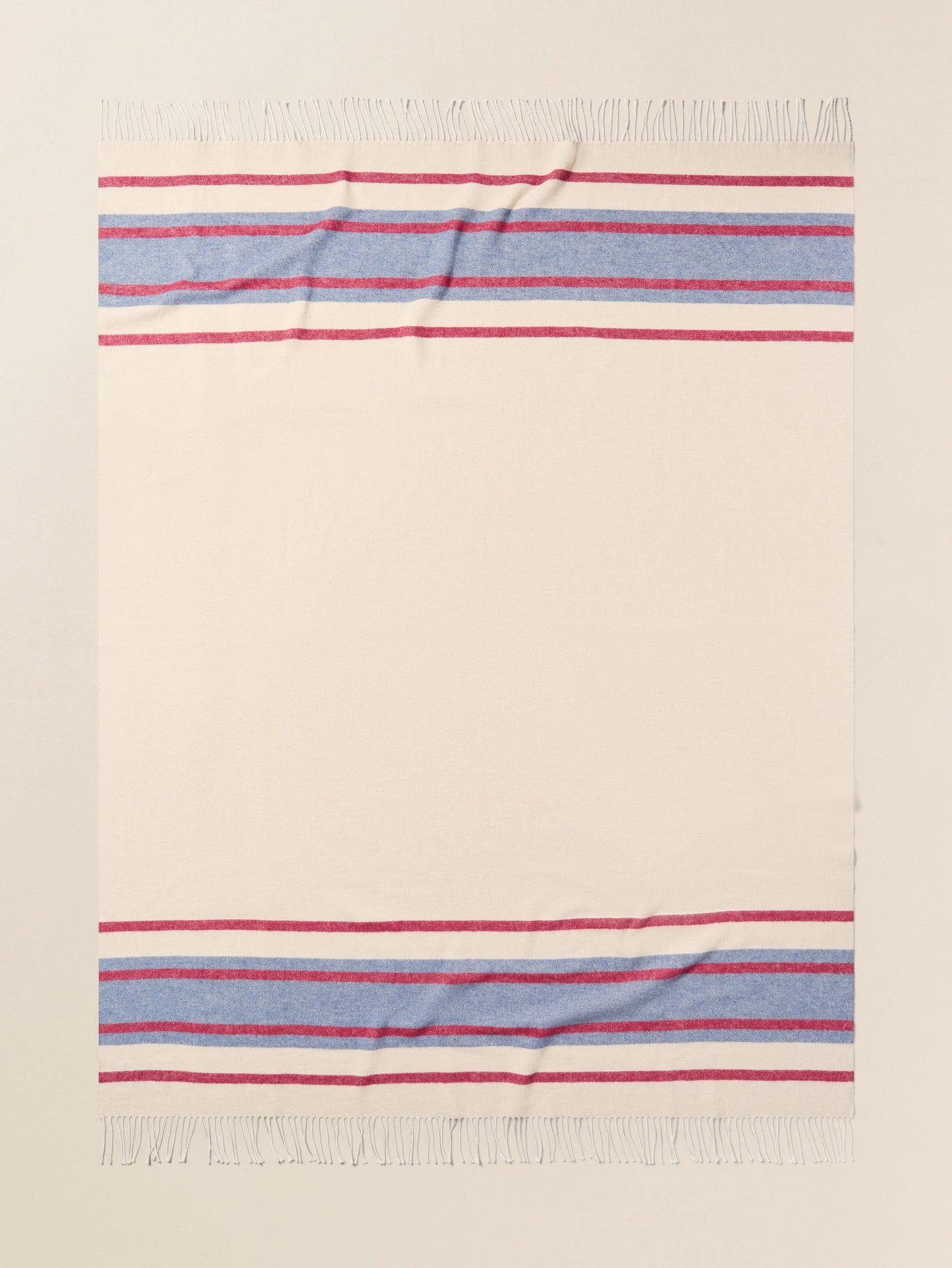 Brushed Recycled Cotton Blanket - Thompson Stripe