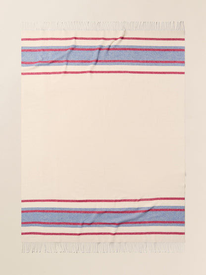 Brushed Recycled Cotton Blanket - Thompson Stripe
