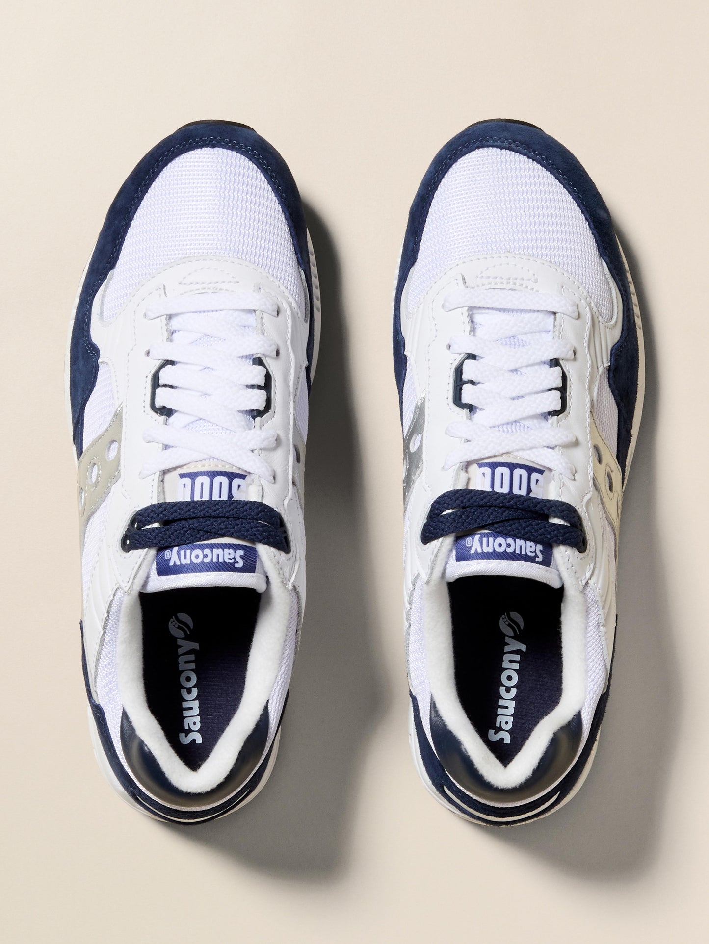Saucony Shadow 5000 - White Navy Silver