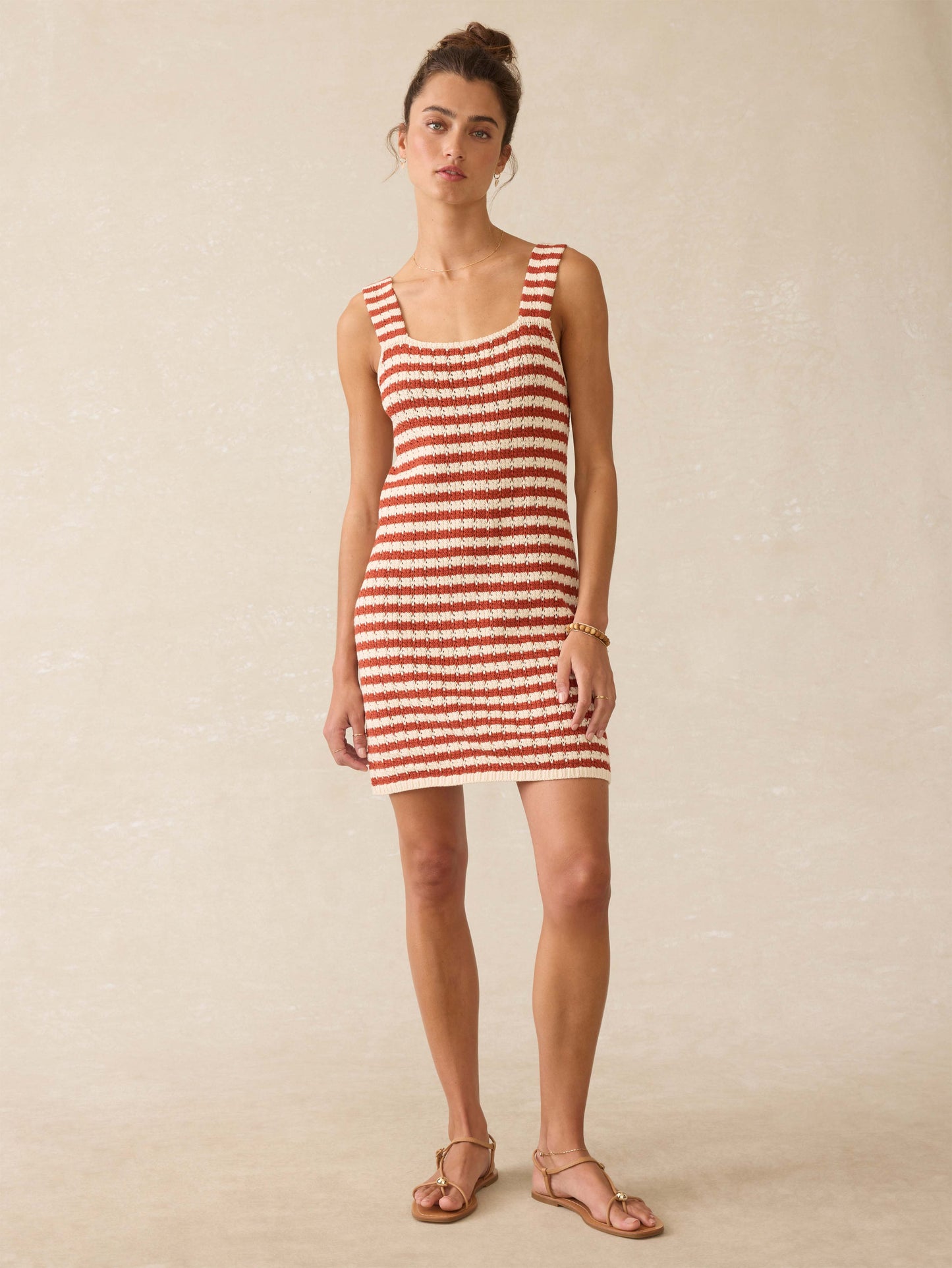 Seacoast Crochet Sleeveless Dress - Sorrento Sand